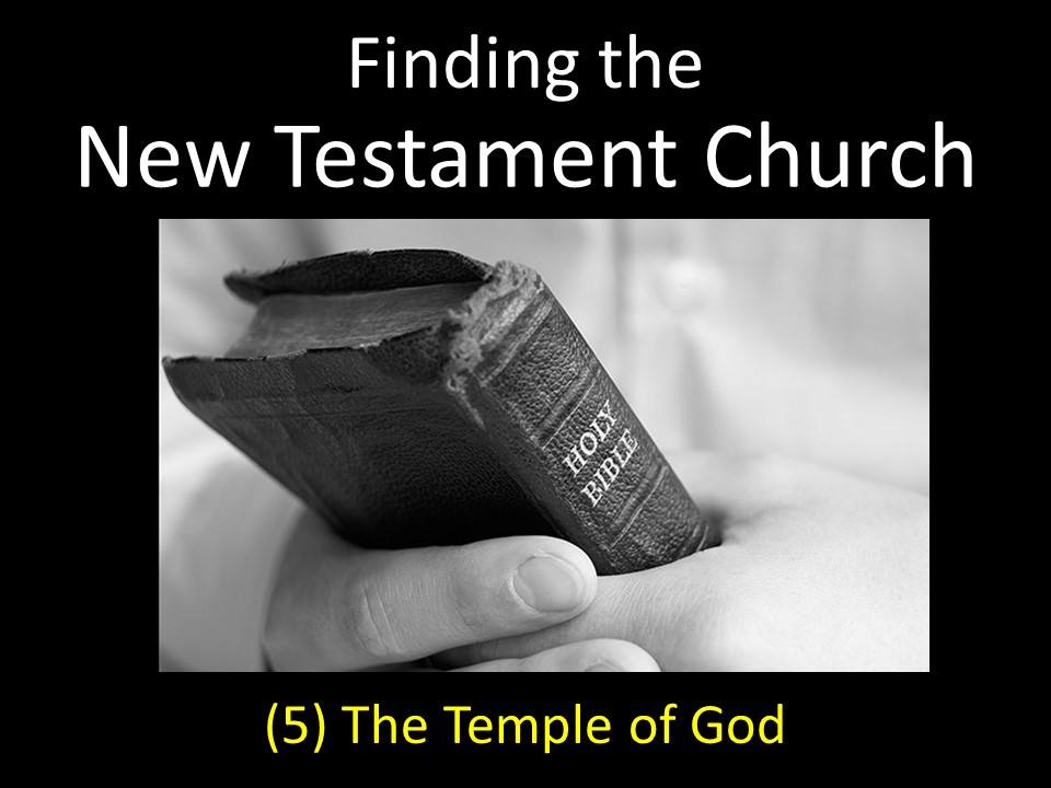 Finding The New Testament Church (5) The Temple Of God