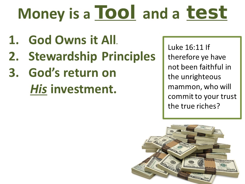 Money (3) God’s Return On His Investment