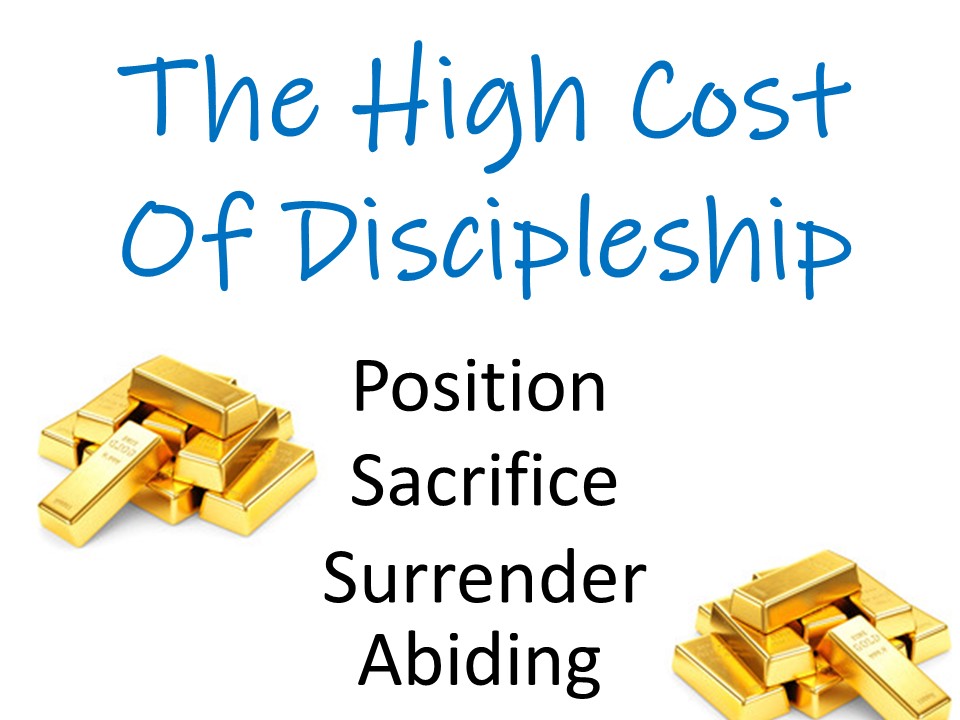 The High Cost Of Discipleship