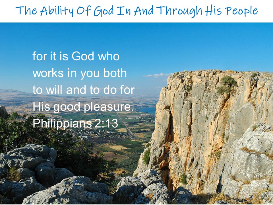 The Ability of God In and Through His People
