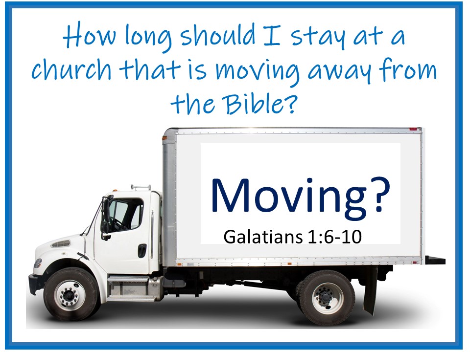 How Long Should I Stay At A Church That Is Moving Away From The Bible?