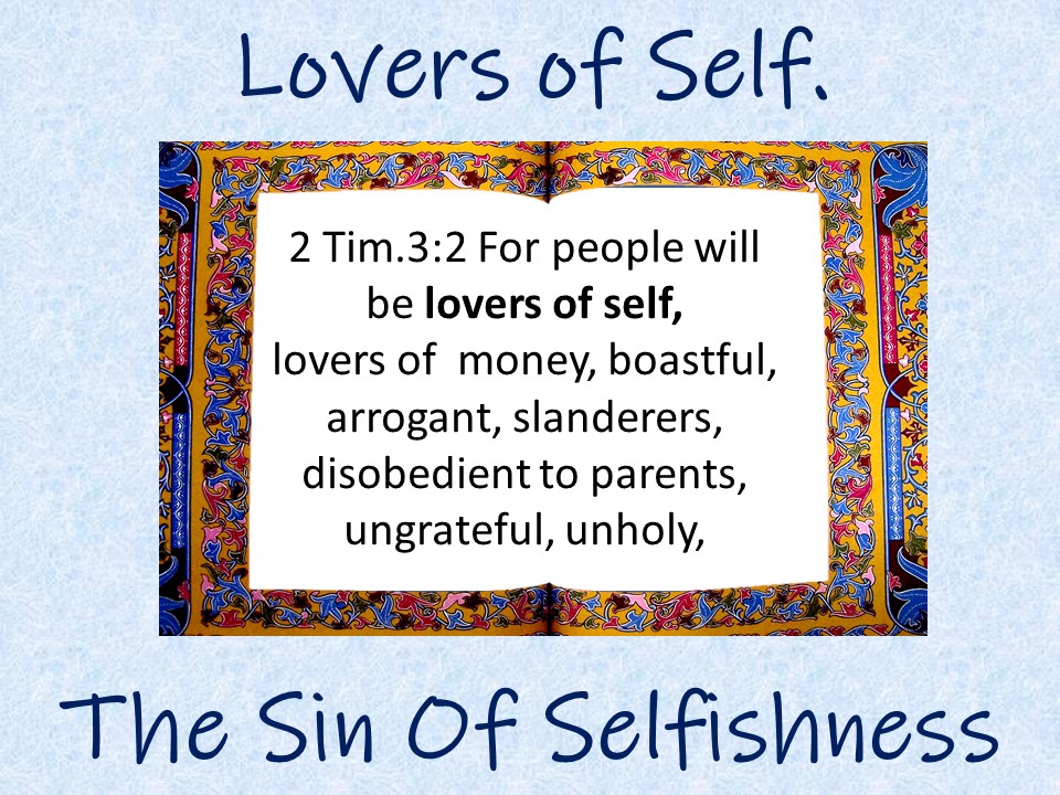 Lovers Of Self