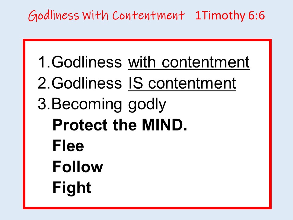 Godliness With Contentment