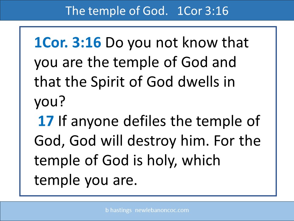 You Are The Temple Of God
