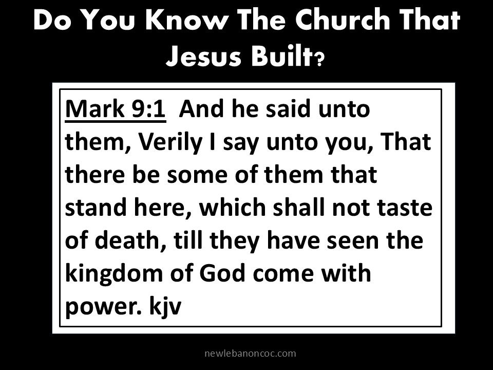 Do You Know The Church That Jesus Built?