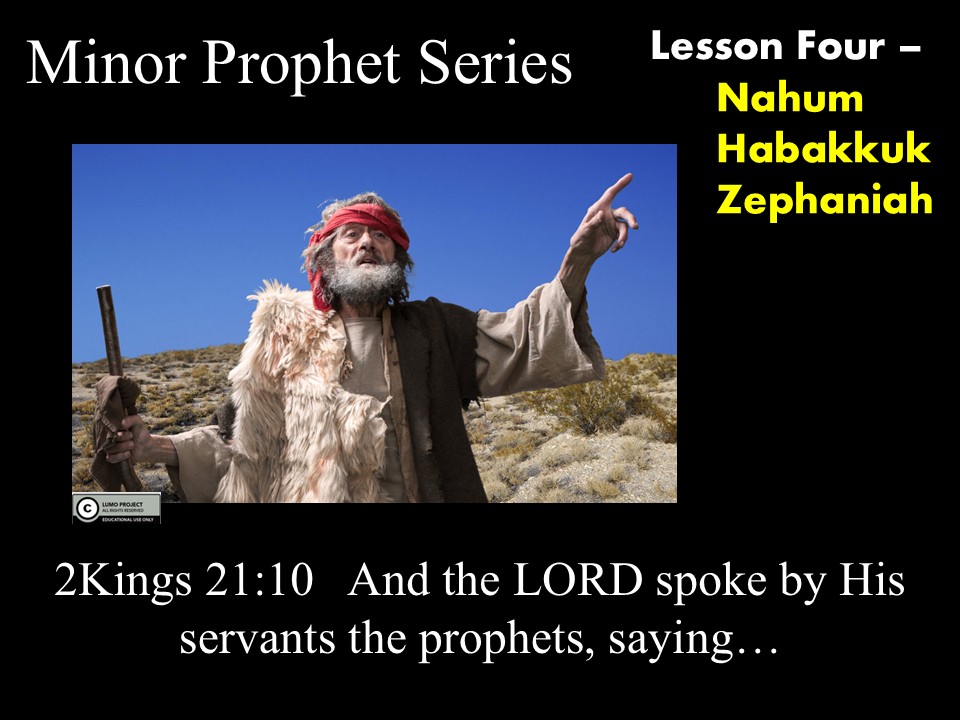 Minor Prophets Series. Lesson Four