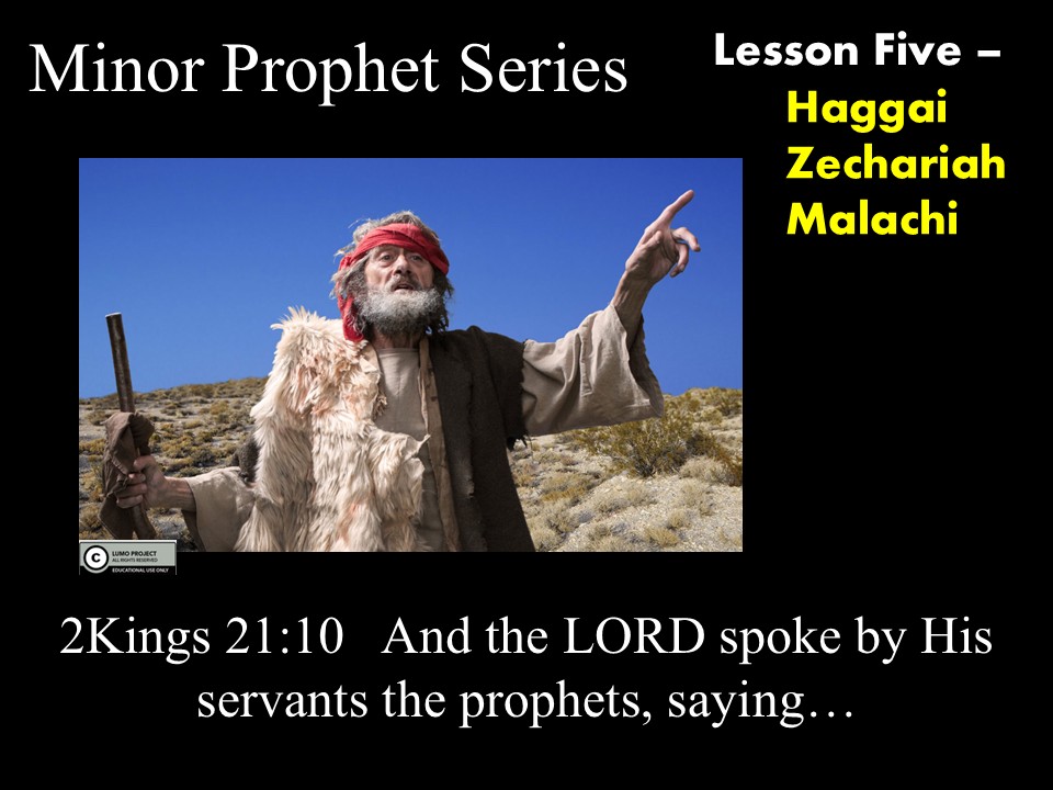 Minor Prophets. Lesson Five