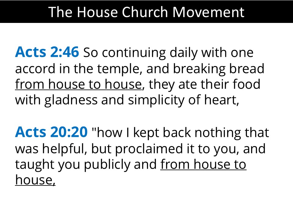 The House Church Movement