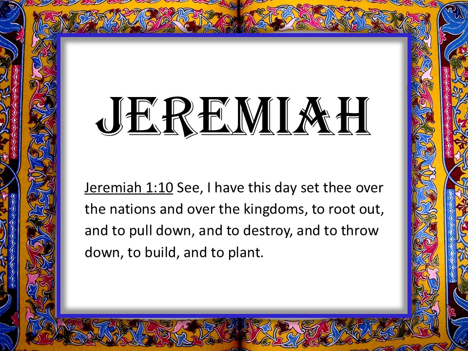 Lessons From The Weeping Prophet Jeremiah