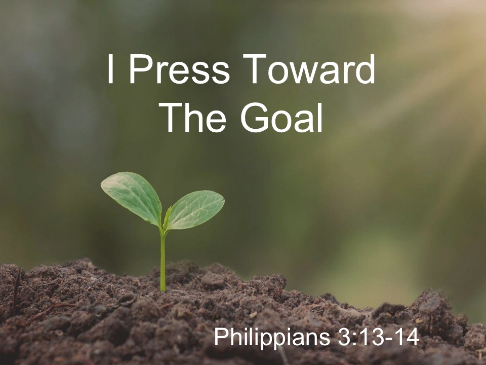I Press Toward The Goal