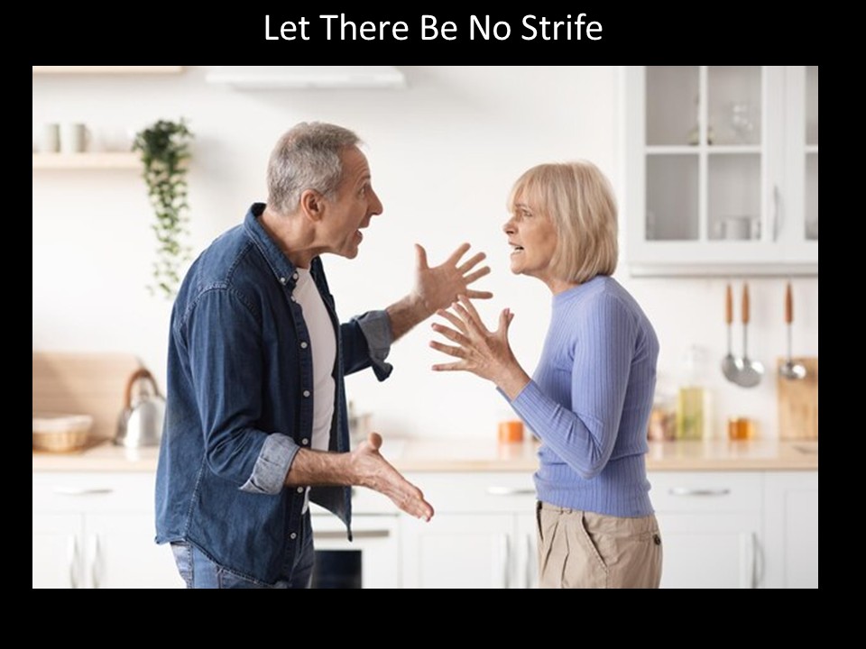 Let There Be No Strife