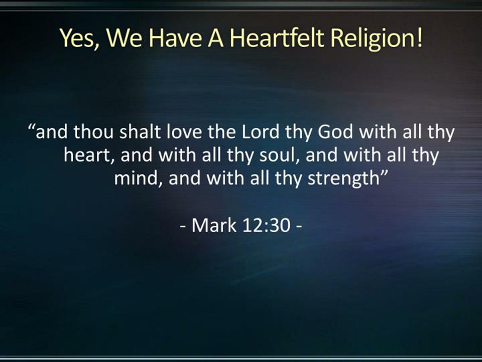 Heartfelt Religion